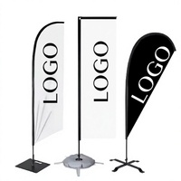 Drapeaux de Plage Publicitaires Personnalisés en Gros – Toutes Formes, Impression Numérique du Logo