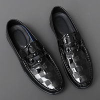 Chaussures décontractées pour hommes en cuir véritable, style rétro, polyvalentes, à lacets, plateforme, avec amorti en maille respirante, tendance mode