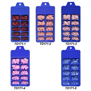 100 faux ongles carrés français à couverture complète en acrylique, motifs pour la décoration des ongles des pieds, usage professionnel en salon - Product Image 4