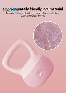 TopOne alta calidad respetuoso con el medio ambiente PVC arena elástico suave Kettlebell Set 2/3/4/5/6/8/10KG Kettle Bell Set - Product Image 4