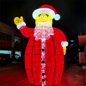 ไฟประดับรูปซานตาคลอส LED สำหรับตกแต่งคริสต์มาสกลางแจ้ง เหมาะสำหรับสวนสาธารณะ งานเทศกาล และภูมิทัศน์ - Product Image 1