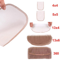2x6 4x4 6x6 13x4 360 Swiss Front Lace Base Hair Net pour perruques DIY, base de perruque en dentelle, bonnet de perruque, closure frontale en dentelle, accessoires pour filets à cheveux