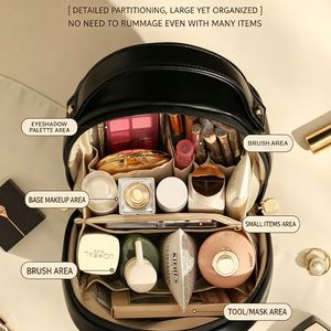 <b>Large</b> Capacity Portable <b>Makeup</b> <b>Bag</b> Zipper Closure Trendy Candy Pattern PU Fashion Handbag Soft Handle - Product Image 6