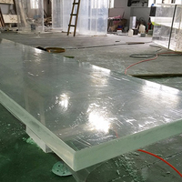 Feuille de plexiglas en acrylique moulé, prix d'usine, 20mm 30mm 50mm 100mm 120mm 200mm