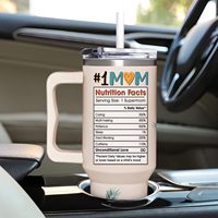 Tasses « Meilleure maman » de 40 oz, cadeaux pour la fête des mères, cadeaux pour maman, gobelet isotherme en métal personnalisé de 40 oz, tasse à café anti-fuite