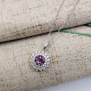 Joyería UM, Plata 925, Chapado en Oro de 18K, Zirconia Cultivada, Colgante de Compromiso para Uso Diario, Bodas, Fiestas, Aniversarios - Product Image 4