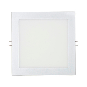 Downlight LED empotrable cuadrado 20W luz fría 6400K 1500lm cromado 22x22cm, ideal para iluminación en interiores y comercios. - Product Image 1