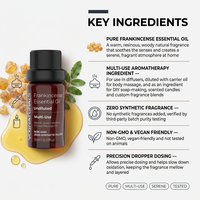 Huile Essentielle de Frankincense Biologique à Marque Blanche pour Diffuseur, Aromathérapie Naturelle, Massage Peau/Cheveux, Fabrication de Savons et Bougies, OEM pour la Maison