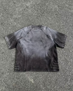 Camiseta de Algodón Gris de Manga Corta y Cuello Redondo para Hombre, Corte Regular, Tejido Jersey, Color Sólido, Transpirable, Estilo Urbano - Product Image 2