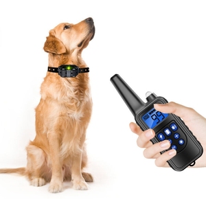 Smettila di abbaiare prodotti per animali domestici collare da addestramento Anti-abbaiare cane addestratore 800m telecomando Stop collare addestramento cane imbonitore - Product Image 1
