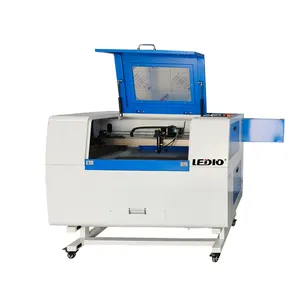 Cnc co2 6090 laser engraving cutting machine for wood leather jewelry plastic shoes stamp laser engraved