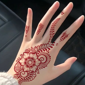 CG hand bemalte schöne braune Mode kosmetische Qualität Körper Arm Henna Vorlage Exquisite Wasser transfer temporäre Tattoo Aufkleber - Product Image 1