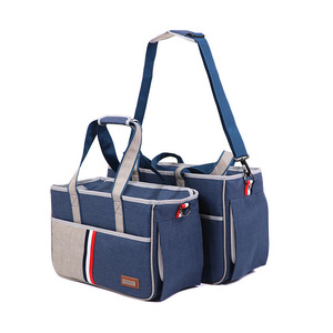 Sac de transport pour animaux de compagnie Dodo Oxford Cloth Closed, bleu foncé, respirant, pour chiens et chats - Product Image 2