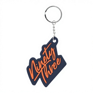 Porte-clés en caoutchouc PVC personnalisé avec logo <span class=keywords><strong>2D</strong></span>/3D en forme de lettre, porte-clés en silicone souple personnalisé pour cadeaux promotionnels - Product Image 1