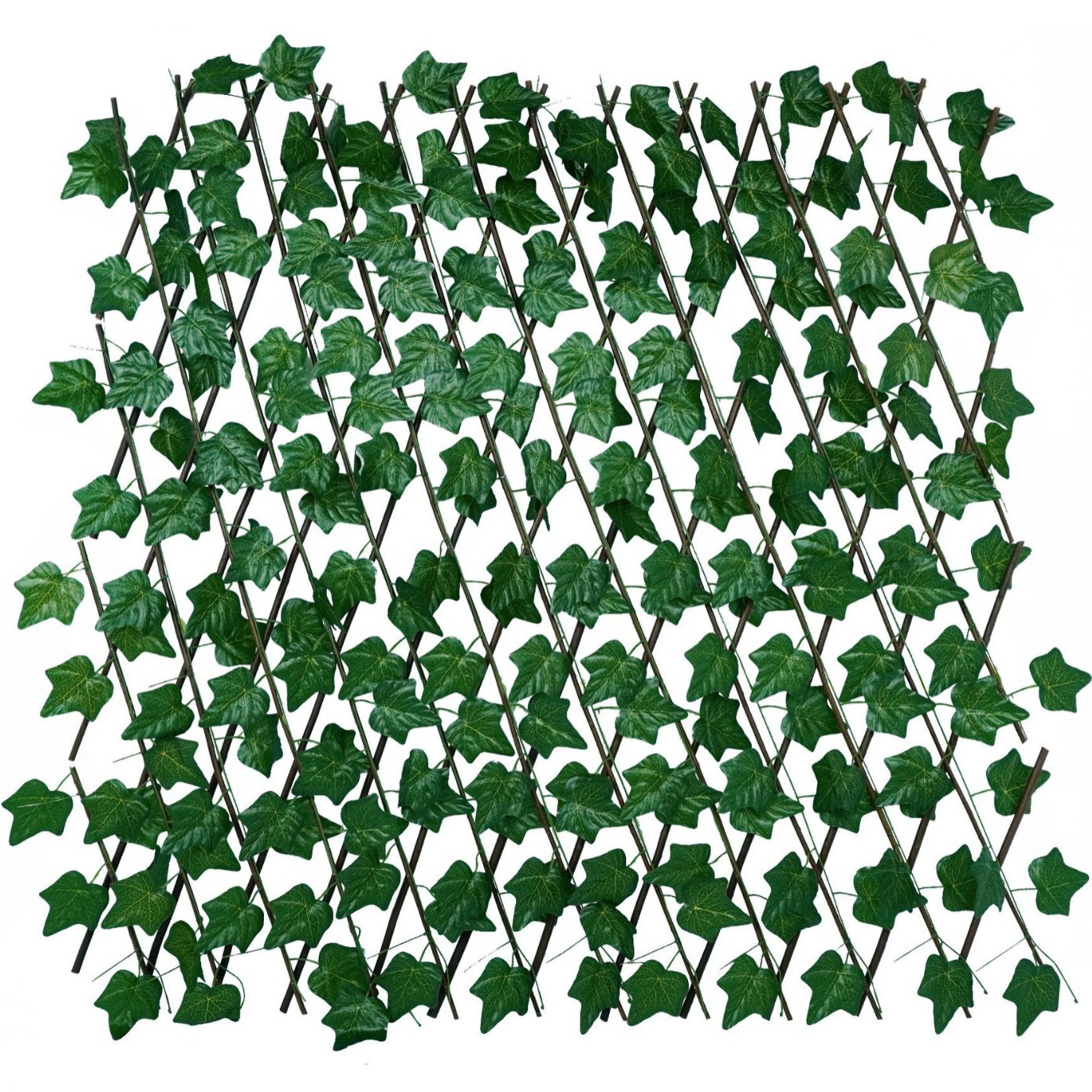 รั้วใบมันเทศ 36 แผ่น ทำจากไม้เนื้อแข็ง