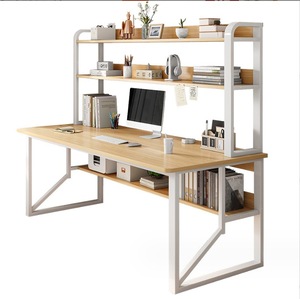 <span class=keywords><strong>Escritorio</strong></span> SCEN, <span class=keywords><strong>estantería</strong></span> para el hogar, altura ajustable integrada, estante de almacenamiento Simple moderno, <span class=keywords><strong>escritorio</strong></span> de ordenador de estudio para estudiantes - Product Image 5
