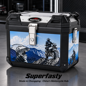 Top Case <span class=keywords><strong>Moto</strong></span> Imprimé Super Rapide 45L Étanche Rigide avec Serrure pour Rangement <span class=keywords><strong>Moto</strong></span> - Product Image 3