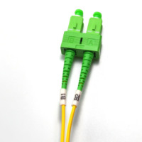 Cavalier à fibre optique LC/APC à SC/APC 9/125um OS2 Simplex Duplex Cordon de raccordement à fibre optique monomode SM DX SC LC APC Connecteur à fibre