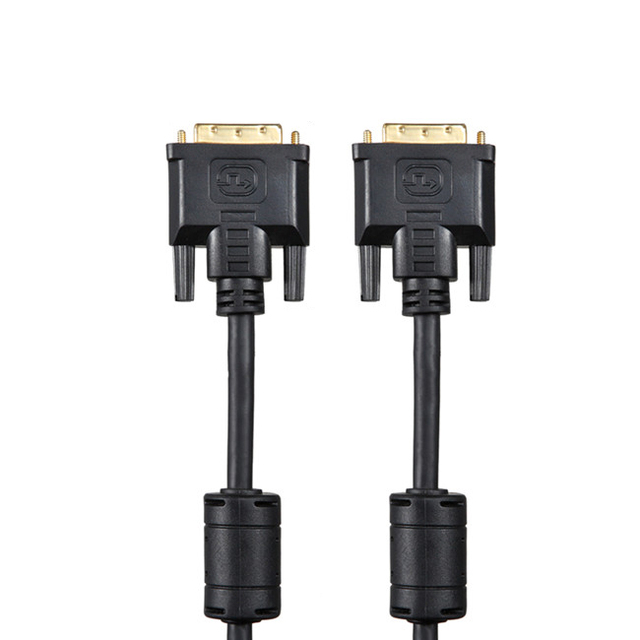Gold Plated 1.8 Meter Male to Male 24+1 DVI-D Cable Dual Link Support High Resolution 1080P DVI to DVI Cable for PC HDTV Monitor
