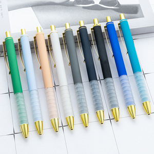 Stylos à bille colorés Pointe noire 1 mm Stylo à bille en plastique avec prise en main super douce Stylos rétractables pour le bureau Publicité Cadeau - Product Image 5