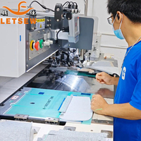 Machine à coudre laser LETSEW LF-Q7 pour poches zippées, vente directe usine Chine, équipement breveté, 1400 pièces/jour, économisez 5 ouvriers, recherchez un agent