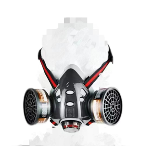 <span class=keywords><strong>Masque</strong></span> à gaz double cartouche KN95 avec filtre HEPA, <span class=keywords><strong>masque</strong></span> respiratoire réutilisable pour la <span class=keywords><strong>protection</strong></span> contre les produits chimiques, les pesticides, les huiles, les peintures et les odeurs - Product Image 2
