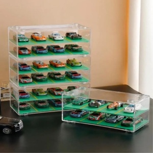 Wholesale YAGELI Acrylic Diecast 1/64 Car <b>Model</b> Display Shelf Parking Space Transparent Storage Box Custom Size Thickness - Product Image 2