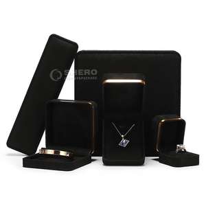 Boîte d'emballage de bijoux en vrac avec logo pour mariage, boîte à bijoux avec logo, cadeau - Product Image 1