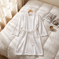 Peignoir d'hôtel en coton pur épaissi à poils coupés, blanc, pour maison d'hôtes et gîte, vente en gros, qualité cinq étoiles