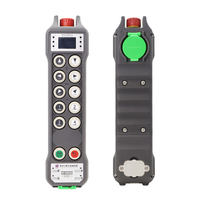 Télécommande industrielle sans fil à 10 touches à déverrouillage par empreinte digitale, accès biométrique pour 100 utilisateurs pour grue de levage
