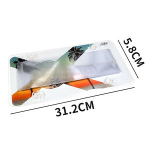 Cache-<span class=keywords><strong>plaque</strong></span> d'immatriculation anti-reflet, standard américain, 12x6 pouces, teinté fumé, <span class=keywords><strong>pour</strong></span> accessoires extérieurs de voiture de présentation - Product Image 6