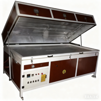 Presse à membrane sous vide automatique pour le thermoformage de bassins de lavage en feuilles de surface solide en acrylique épais Corian, pour le travail du bois CNC