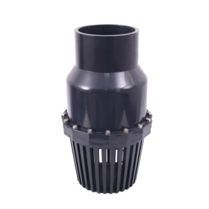 วาล์วเท้าเหยียบ UPVC พร้อมวาล์วกันกลับแบบแผ่นปิด |   วาล์วพลาสติก <span class=keywords><strong>PVC</strong></span> แบบติดตั้งใต้ฐาน วาล์วเท้าเหยียบ ป้องกันการไหลย้อนกลับ สำหรับปั๊มน้ำ อุตสาหกรรมประปา มาตรฐาน DIN - Product Image 2