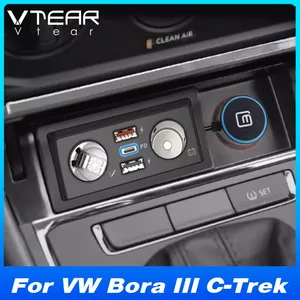 Estación de Carga para Auto Vtear, Divisor de Encendedor de Cigarrillos de 12V, Accesorios de Decoración Interior para VW Volkswagen C-TREK <span class=keywords><strong>2018</strong></span>-2024 - Product Image 2