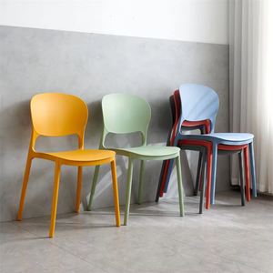 Morden linh hoạt <span class=keywords><strong>Stackable</strong></span> lỗ thoáng khí trở lại Polypropylene nhựa ăn nhà hàng ghế nhà bếp - Product Image 1