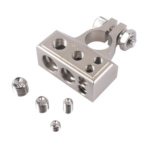 Screw <b>Terminals</b> Brass Car Audio Battery <b>Terminal</b> Positive Negative Universal Fit - Product Image 1