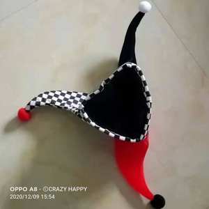 2023 मजेदार मल्टीकोलर हेलोवेन जेस्टर क्लोन मार्डी ग्रास पार्टी पोशाक टोपी - Product Image 2