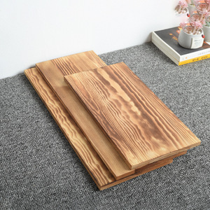 Tablas de Madera Maciza 50cmx15cmx1cm Acabado Pino Quemado Estilo Rústico Para Muebles y Armarios - Product Image 3