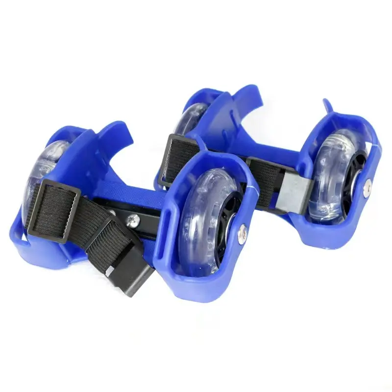 Rolo de Piscamento Patinação Sapatos das crianças Light-emitting 2 PVC Rodas Tri-cor Quente Venda Quente Roda Piscando Roller Skate