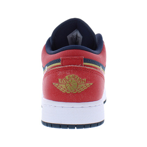 Zapatillas Nike Air Jordan 1 Low Se Leather Gs para niño Armory Navy Sport Red - Product Image 3