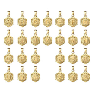 SSeeSY personalizar a granel Hip Hop joyería <span class=keywords><strong>Miami</strong></span> no deslustre libre de acero inoxidable 26 letras colgante collar para mujer fabricante - Product Image 4