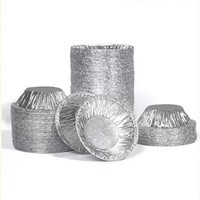 Barquette à tartelettes en aluminium écologique de 0,8 oz (50 ml), jetable, mini moule à pâtisserie, couvercle en plastique PET, contenants de qualité alimentaire