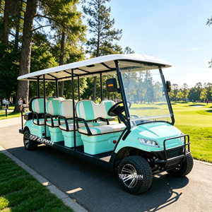 Voiturette de golf ZOWN à longue base, 8 places, pneus tout-terrain, idéale pour les villas forestières, les grands groupes familiaux, les vacances, les loisirs quotidiens et les véhicules utilitaires - Product Image 1