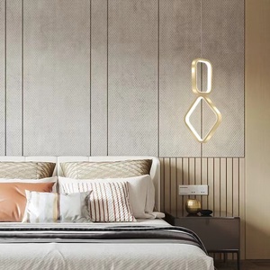 Salle à manger de luxe au milieu du siècle <span class=keywords><strong>lustre</strong></span> treillis métallique en métal moderne petite décoration postmoderne chaîne en aluminium gland lustres - Product Image 4