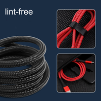Prix de gros 1m 2m 3M Câble Type C vers USB a 3A Charge rapide Usb C Noir Nylon Câbles de données pour téléphone portable