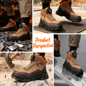 Chaussures de sécurité à cadran rotatif Mech-Lock pour hommes et femmes, embout de protection, tige en microfibre, baskets industrielles à ajustement rapide, Obsidian - Product Image 4