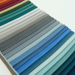 Vải <span class=keywords><strong>sofa</strong></span> dệt kim nhung Hà Lan 100% polyester, thiết kế trơn nhiều màu tùy chỉnh, chống thấm, dùng cho nội thất gia đình - Product Image 4