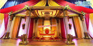 ชุดเดรสงานแต่งทำจากคริสตัลผีเสื้อ,Mandap ที่ไม่ซ้ำแบบมีเอกลักษณ์ Mandap ประดับคริสตัล FRP เสาคริสตัลรูปผีเสื้อสำหรับงานแต่งงาน - Product Image 4