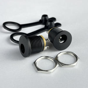 Conector de alimentación CC con rosca, tipo tarjeta DC022m, conector hembra CC 5.5 * 2.1/2.5, orificio pequeño 3.5*1.3, salida de fábrica - Product Image 2