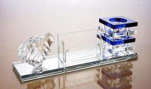 ADL fabbrica ultima acrilico premi di cristallo ufficio cancelleria <span class=keywords><strong>Set</strong></span> ufficio Desktop <span class=keywords><strong>Set</strong></span> con portapenne per la decorazione della tavola - Product Image 5